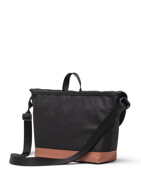 COVE Torba kurierska, laptop 15,6" czarny/brązowy siodłowy - Teczki robocze