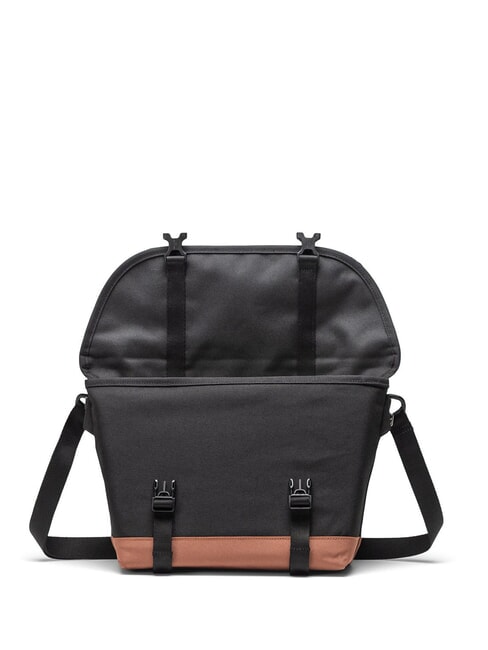 COVE Torba kurierska, laptop 15,6" czarny/brązowy siodłowy - Teczki robocze