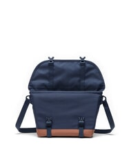 HERSCHEL COVE Torba kurierska, laptop 15,6" granatowy/brązowy siodłowy - Teczki robocze - 4