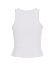 GUESS NEW SL ROUND GUENDALINA Top z logo 4G ze strasami czysto biały - Koszulki i topy damskie - 5