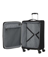 AMERICAN TOURISTER AEROSPIN  W&oacute;zek średni, rozszerzalny CZARNY - W&oacute;zki p&oacute;łsztywne - 2