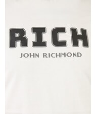 JOHN RICHMOND KUHSE Koszulka z nadrukiem logo biały - Koszulki męskie - 3