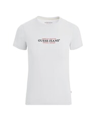 GUESS JEANS SS CN SLIM Koszulka z kr&oacute;tkim rękawem czysto biały - Koszulki i topy damskie - 4