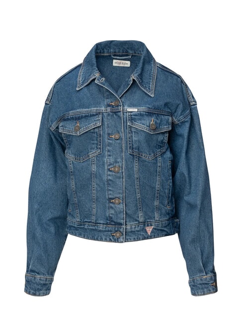 OVERSIZE TRUCKER JACKET  Kurtka dżinsowa gj średnie mycie - Kurtki damskie
