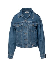 GUESS JEANS OVERSIZE TRUCKER JACKET  Kurtka dżinsowa gj średnie mycie - Kurtki damskie - 3