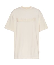 TIMBERLAND EMBROIDERY TONAL Koszulka bawełniana biały dym - Koszulki męskie - 4