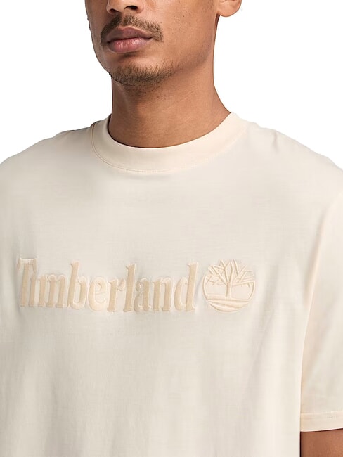 EMBROIDERY TONAL Koszulka bawełniana biały dym - Koszulki męskie
