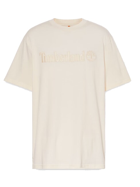 EMBROIDERY TONAL Koszulka bawełniana biały dym - Koszulki męskie