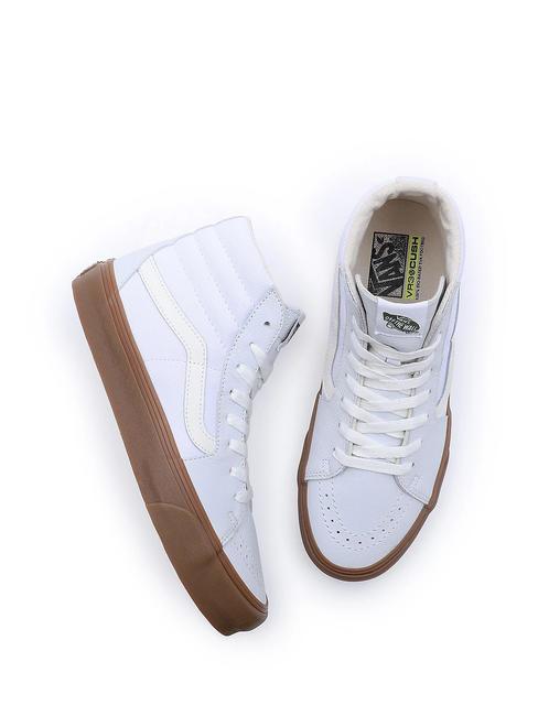 UA SK8-HI VR3 Wysokie trampki z pł&oacute;tna i sk&oacute;ry ptasie mleczko - Buty uniseks