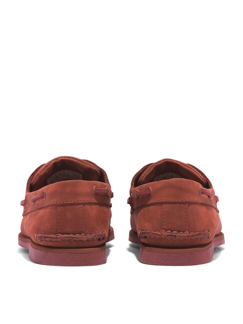 CLASSIC BOAT Zamszowe buty żeglarskie ciemnoczerwony nubuk - Buty męskie