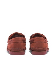 TIMBERLAND CLASSIC BOAT Zamszowe buty żeglarskie ciemnoczerwony nubuk - Buty męskie - 4