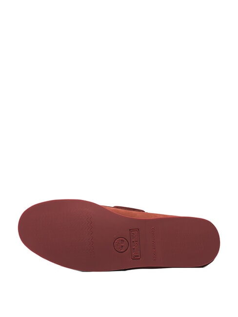 CLASSIC BOAT Zamszowe buty żeglarskie ciemnoczerwony nubuk - Buty męskie
