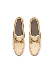 TIMBERLAND CLASSIC BOAT  Buty żeglarskie ze szwami jasnoż&oacute;łty nubuk - Buty męskie - 5
