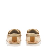 TIMBERLAND CLASSIC BOAT  Buty żeglarskie ze szwami jasnoż&oacute;łty nubuk - Buty męskie - 4