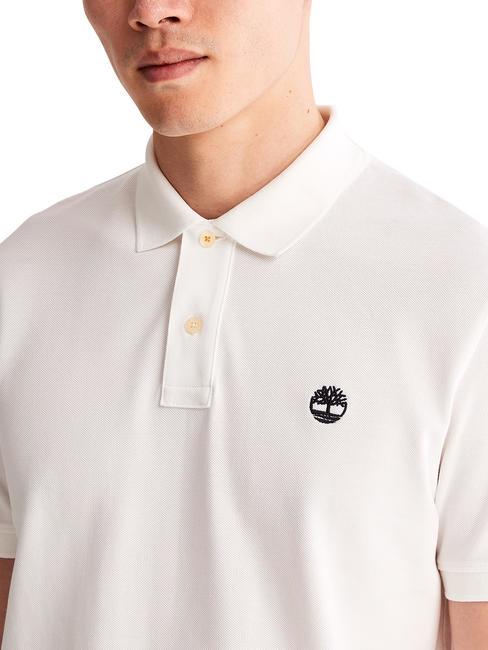 MILLERS RIVER Pique polo biały - Polo męskie