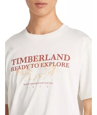 TIMBERLAND TFO SS OUTDOOR  Koszulka bawełniana biały vintage - Koszulki męskie - 3