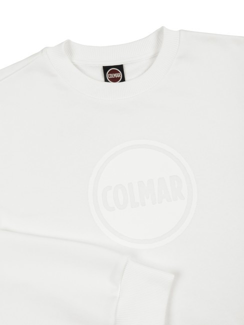 CONNECTIVE Bluza z okrągłym dekoltem i logo biały - Bluzy męskie