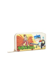 BRACCIALINI CARTOLINE Brazil Portfel zapinany na suwak - Portfele damskie