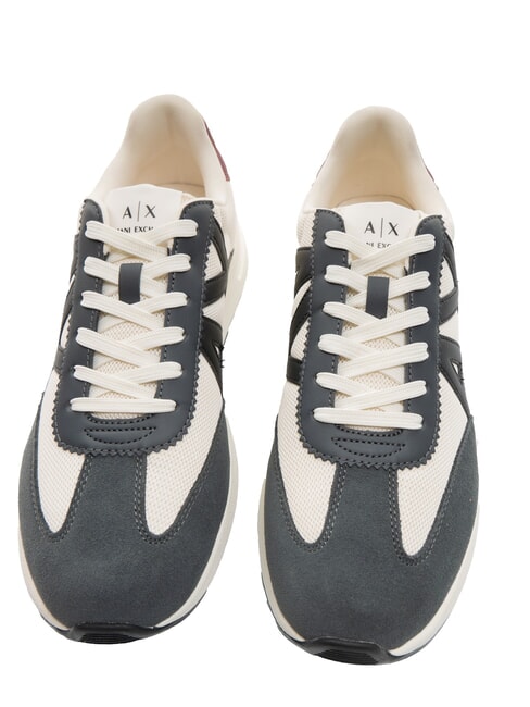 A|X LOGO Adidasy ecru + ciemny szary - Buty męskie