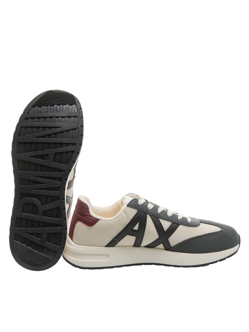 A|X LOGO Adidasy ecru + ciemny szary - Buty męskie