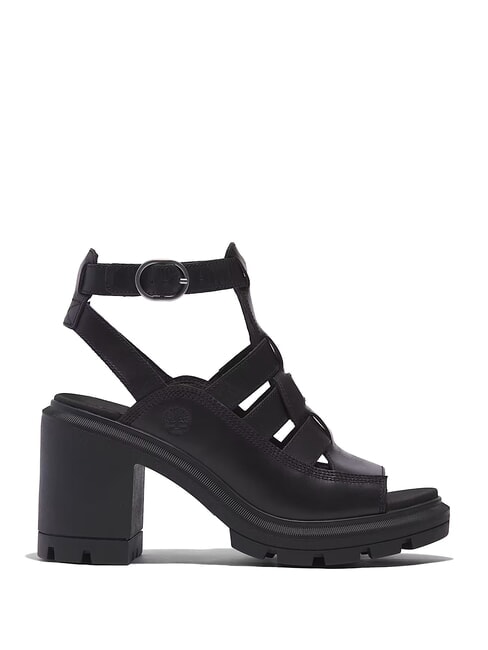 ALLINGTON Wysokie sandały rybackie czarny, pełnoziarnisty - Buty damskie