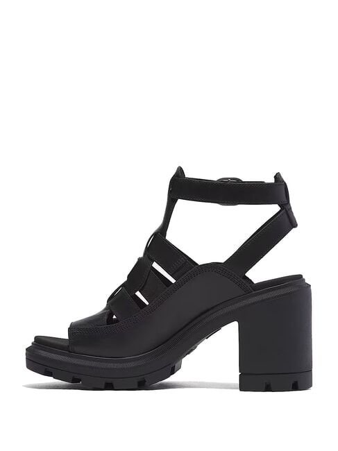 ALLINGTON Wysokie sandały rybackie czarny, pełnoziarnisty - Buty damskie