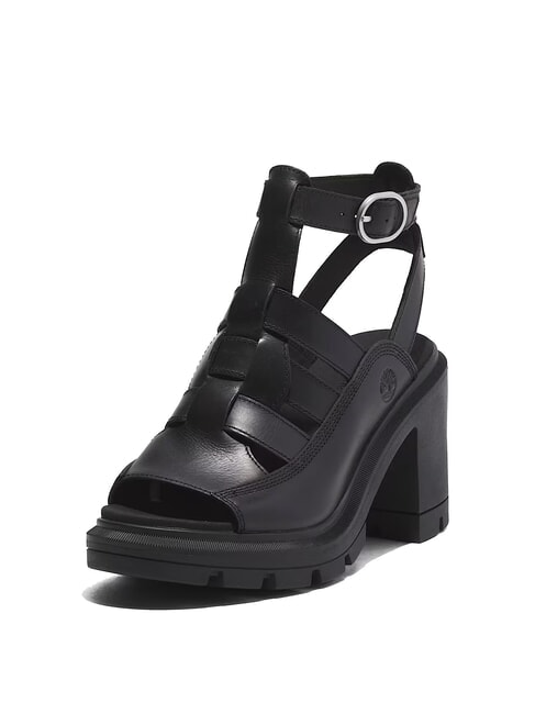 ALLINGTON Wysokie sandały rybackie czarny, pełnoziarnisty - Buty damskie