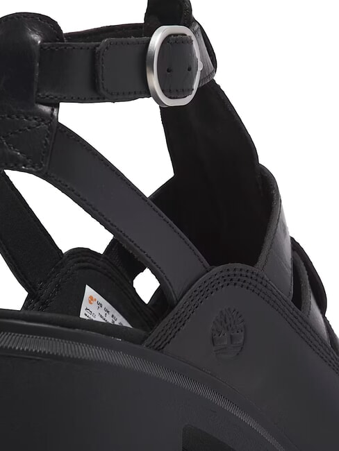 ALLINGTON Wysokie sandały rybackie czarny, pełnoziarnisty - Buty damskie