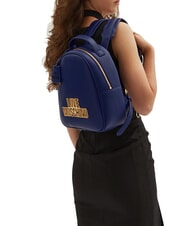 LOVE MOSCHINO GOLD LOGO Plecak niebieski - Torby damskie - 4