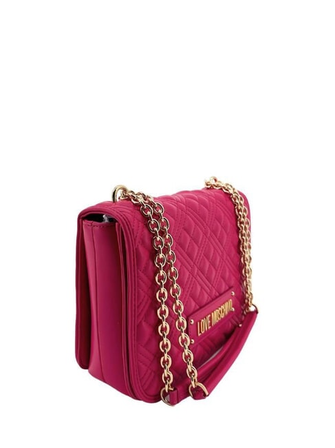 QUILTED GOLD CHAIN Torba na ramię / torba crossbody magenta - Torby damskie