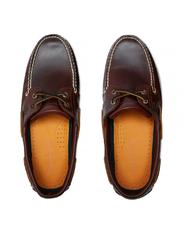 TIMBERLAND Scarpe da barca KLASYCZNY, ze sk&oacute;ry BRĄZOWY - Buty męskie - 4