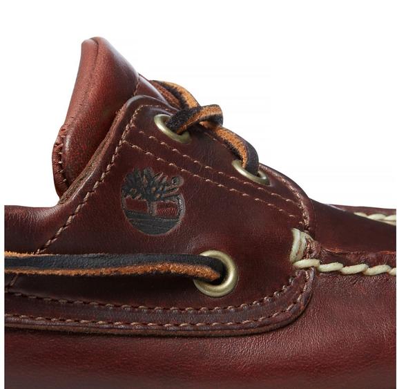 Scarpe da barca KLASYCZNY, ze sk&oacute;ry BRĄZOWY - Buty męskie