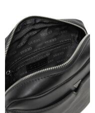 GUESS FIRENZE Torba sk&oacute;rzana CZARNY - Torby na ramię męskie - 3