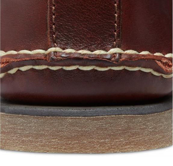 Scarpe da barca KLASYCZNY, ze sk&oacute;ry BRĄZOWY - Buty męskie