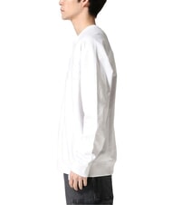 GUESS RAGLAN Bluza bawełniana z okrągłym dekoltem czysto biały - Bluzy męskie - 3