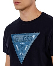 GUESS TRIANGLE Koszulka z dużym logo odrzutowiec - Koszulki męskie - 3