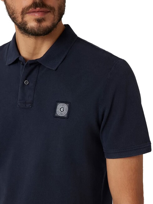 WASHED  Koszulka polo z kr&oacute;tkim rękawem inteligentnyniebieski - Polo męskie