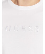 GUESS LOGO EMBROIDERY Koszulka bawełniana czysto biały - Koszulki męskie - 3