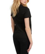 GUESS CLASSIC FIT LOGO Koszulka z logo tr&oacute;jkąta - Koszulki i topy damskie