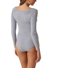 GUESS TESSA Body z długim rękawem i ściągaczem - Koszulki i topy damskie