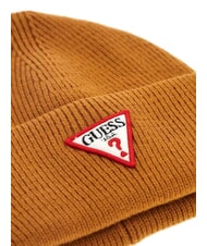 GUESS PATCH TRIANGOLO Kapelusz z mankietem ochra - Włosy - 2