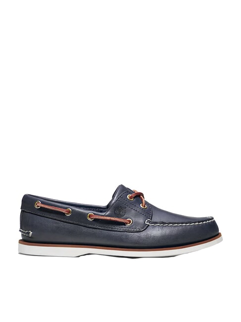 CLASSIC BOAT  Sk&oacute;rzane buty żeglarskie niebieski - Buty męskie