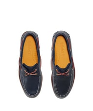 TIMBERLAND CLASSIC BOAT  Sk&oacute;rzane buty żeglarskie niebieski - Buty męskie - 4