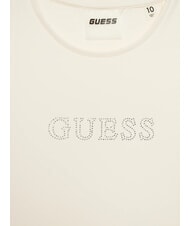 GUESS MINI ME KIDS Koszulka z logo ze strasami czapka śnieżna - Koszulka dziecięca - 3