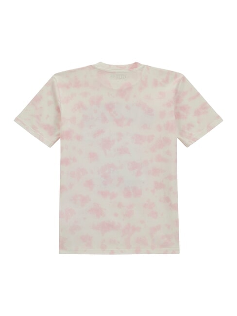 KIDS Koszulka z nadrukiem i wzorem r&oacute;żowy tie dye - Koszulka dziecięca