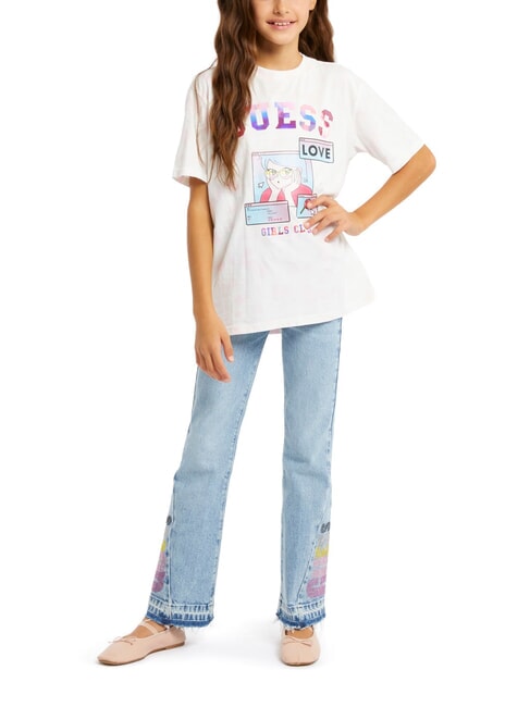 KIDS Koszulka z nadrukiem i wzorem r&oacute;żowy tie dye - Koszulka dziecięca