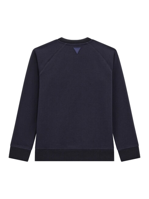 MINI ME KIDS Bluza z okrągłym dekoltem i wytłoczonym logo głębinowe a753 - Bluzy dziecięce