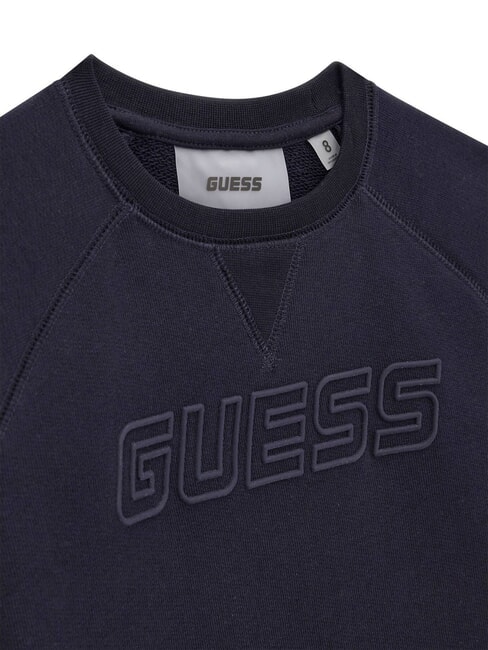 MINI ME KIDS Bluza z okrągłym dekoltem i wytłoczonym logo głębinowe a753 - Bluzy dziecięce