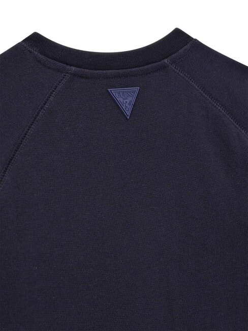 MINI ME KIDS Bluza z okrągłym dekoltem i wytłoczonym logo głębinowe a753 - Bluzy dziecięce