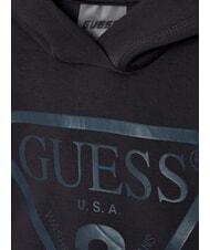 GUESS KIDS Bluza z kapturem z logo St. niebieski grafitowy szary - Bluzy dziecięce - 3